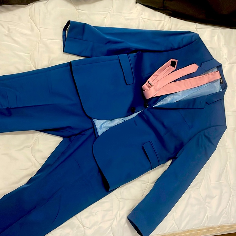 Men’s Express Blue Slim Suit